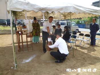 小倉北区熊本町地鎮祭③